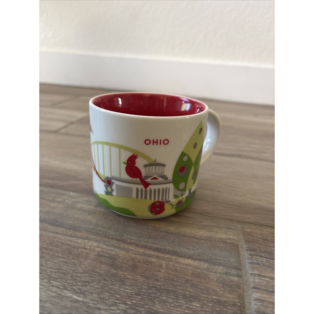 Starbucks Ohio Coffee Cup Mug "You Are Here Collection" YAH 14 Oz Mug 2013